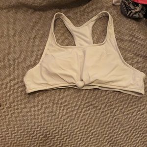 No boundaries knot front racerback bikini top